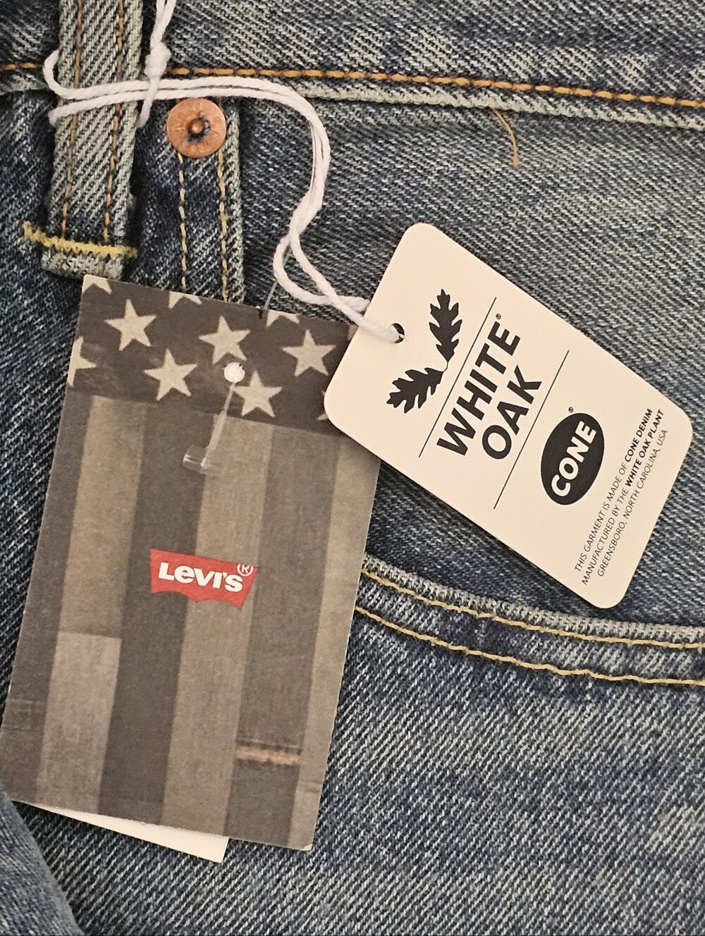 LEVIS 501 White Oak Cone Denim - MADE IN THE USA | 42 X 32 ✅️ RARE🔥 NWT